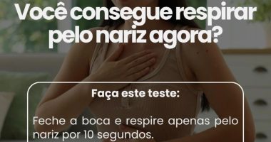 Você consegue respirar pelo nariz agora?
